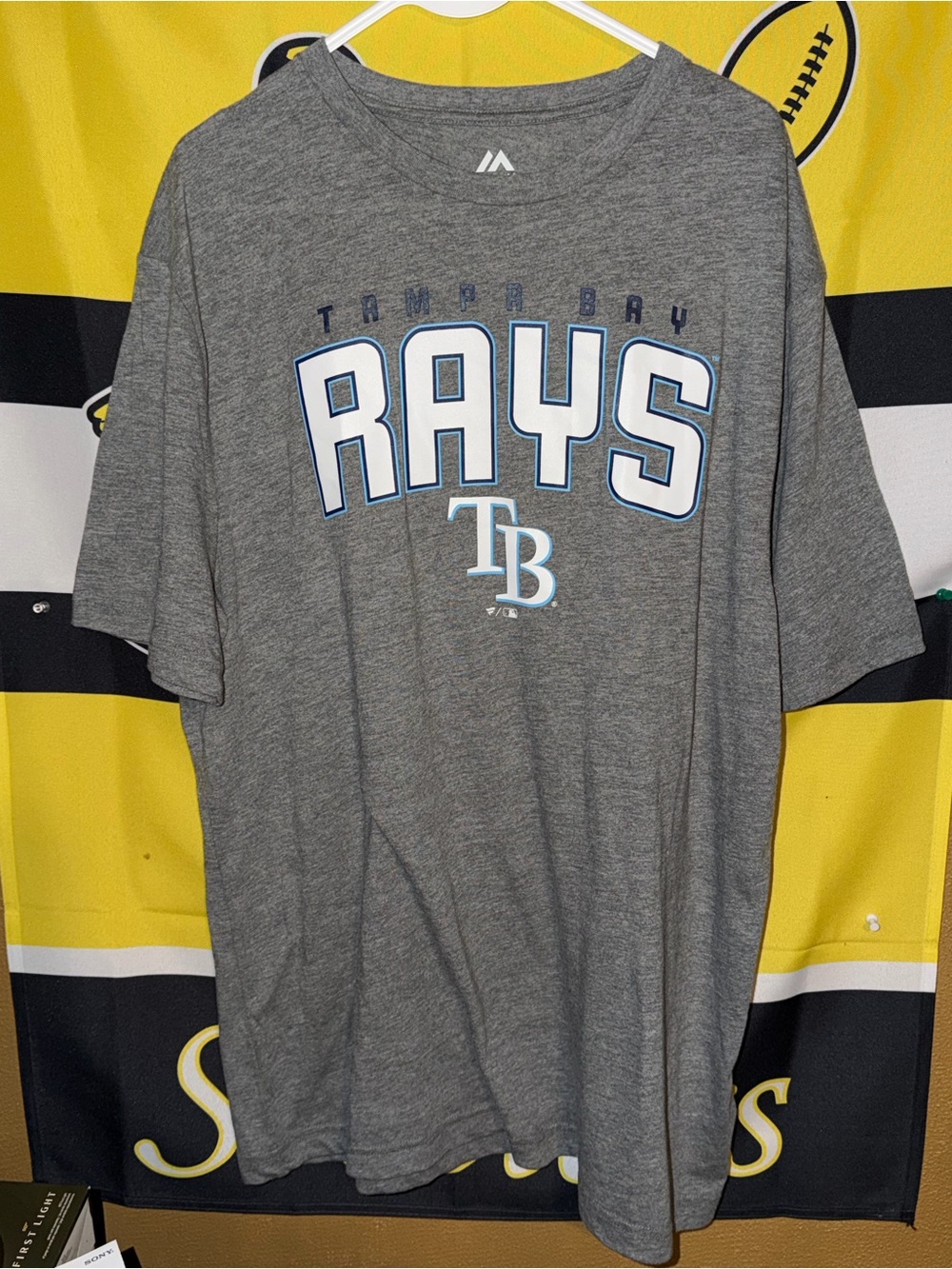 Majestic Fanatics MLB Baseball Tampa Bay Rays Graphic T Shirt Men’s Size XL BR N